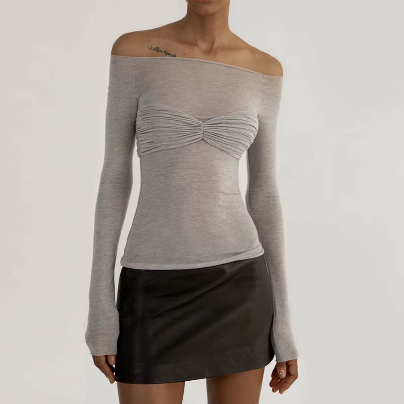 Knit See Through Mesh Crop Top