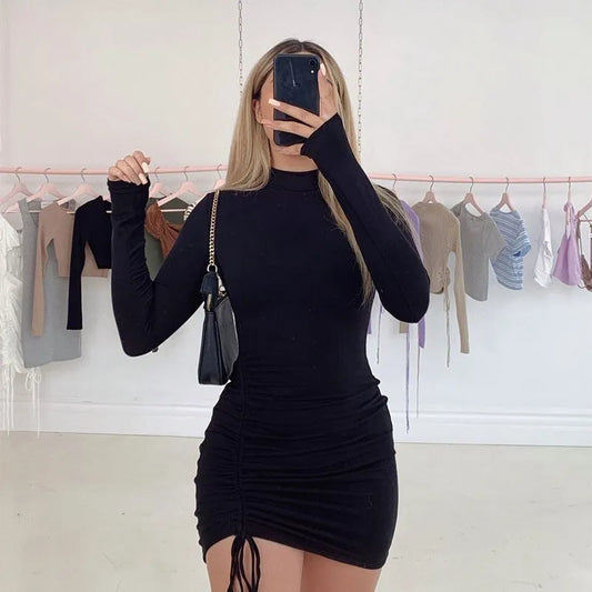 Lace up Bodycon Dress